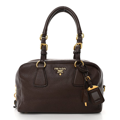 Prada Vitello Daino Bowler Bruciato 1 of 9