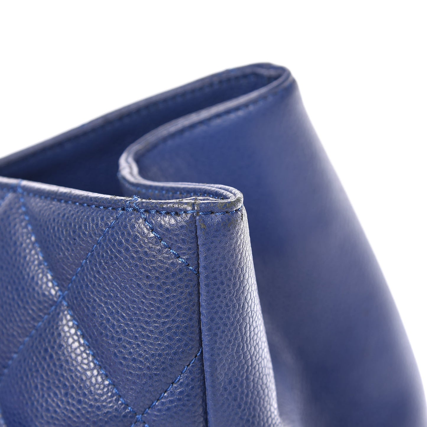 Caviar Quilted XXL Grand Shopping Tote GST Navy Blue