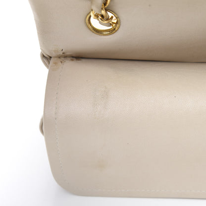 Chanel Lambskin Quilted Medium Double Flap Beige 14 of 22