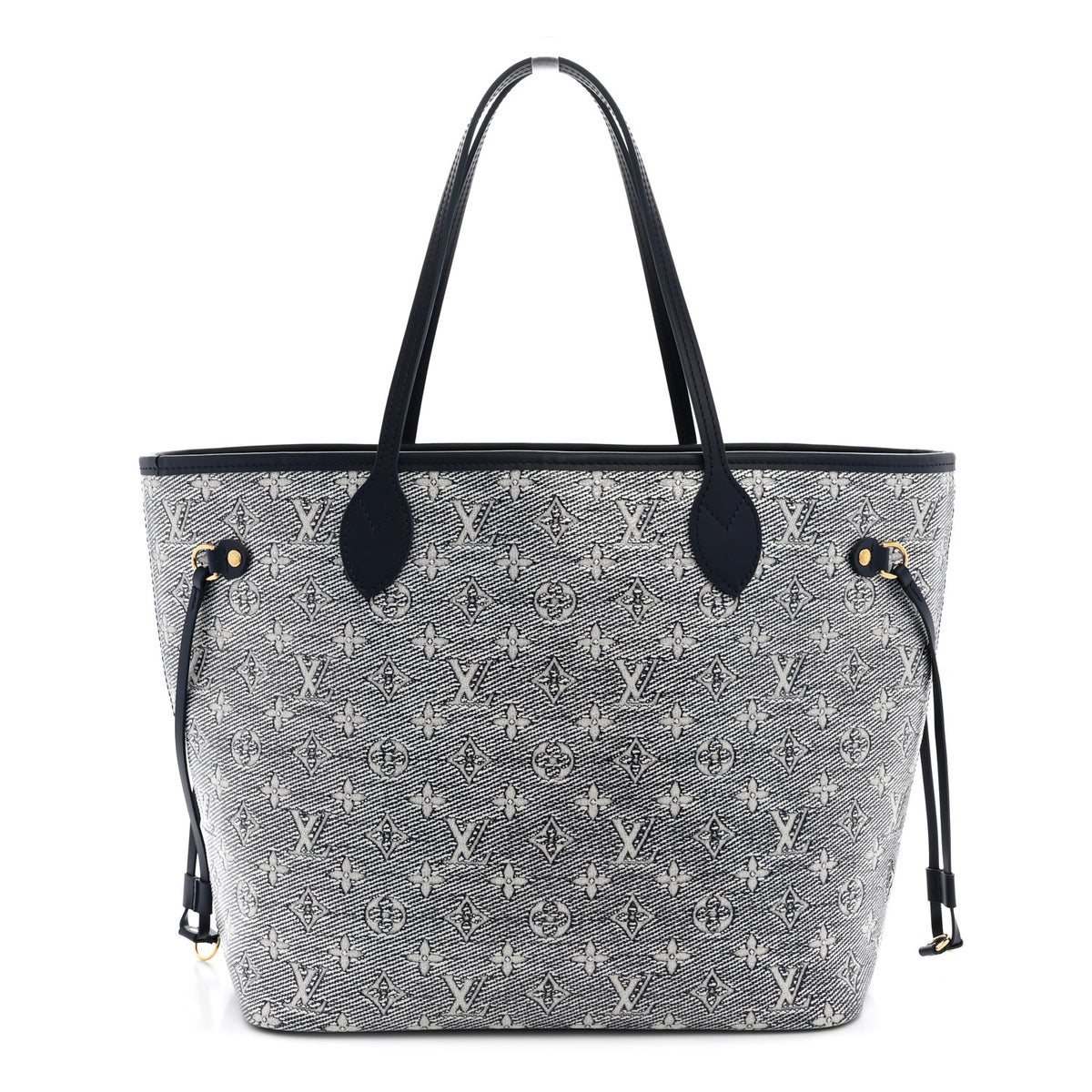 Louis Vuitton Monoglam Neverfull MM Blue 1 of 11