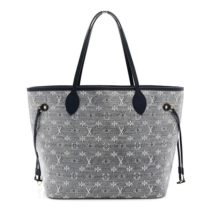Louis Vuitton Monoglam Neverfull MM Blue 1 of 11