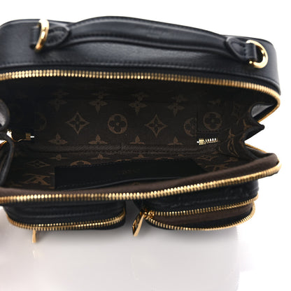 Louis Vuitton Calfskin Monogram Embossed Utility Crossbody Black 5 of 8