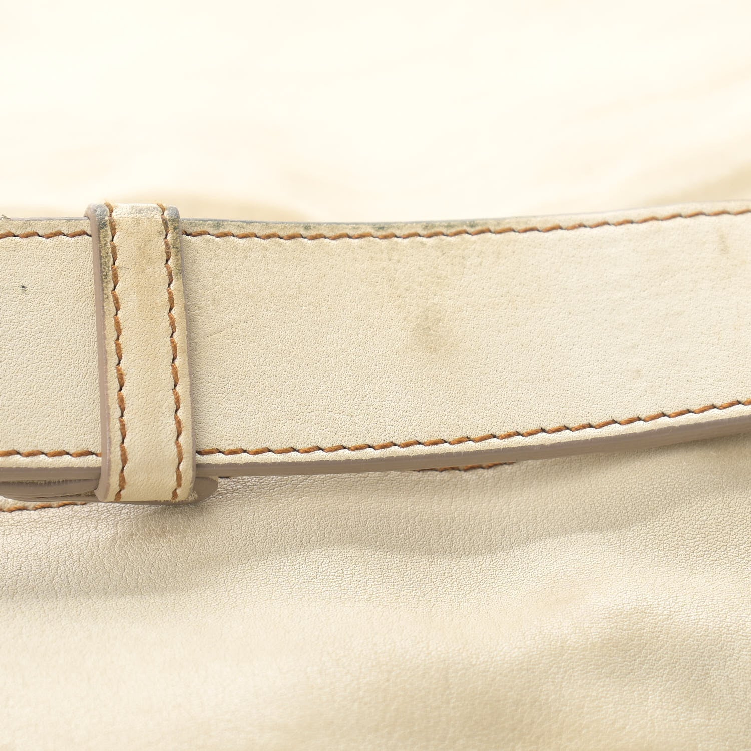 Christian Dior Calfskin Medium Gaucho Double Saddle Bag Ivory 12 of 14