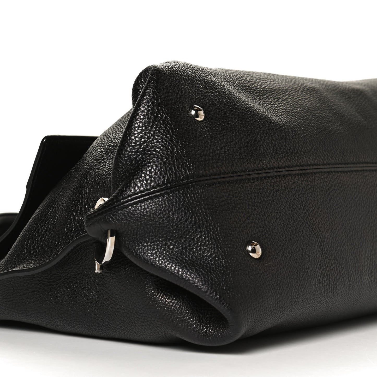 Calfskin Sofia Gancini Satchel Black