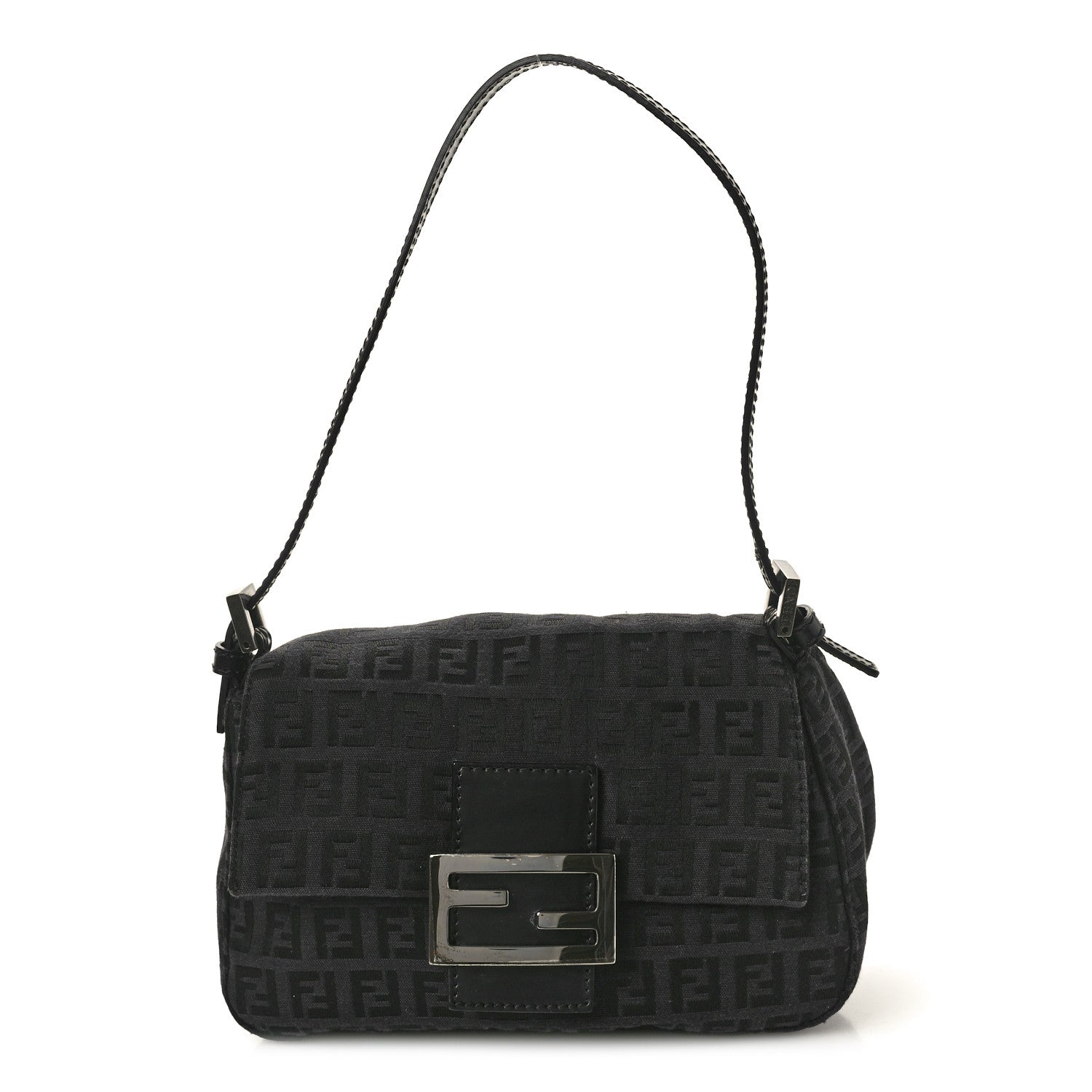 Fendi Zucchino Mini Mama Baguette Black 1 of 11