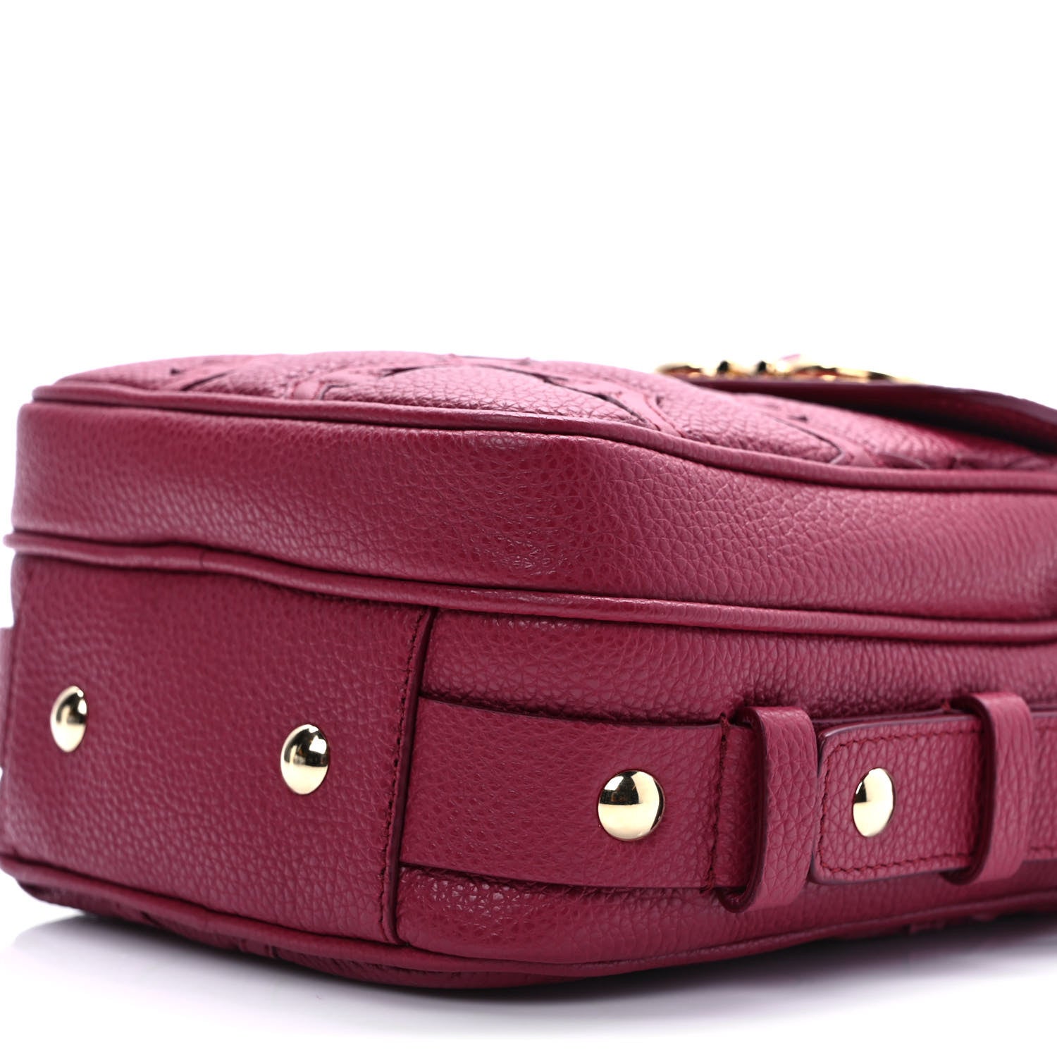 Salvatore Ferragamo Calfskin Gancini Camera Case Melagrana 9 of 9