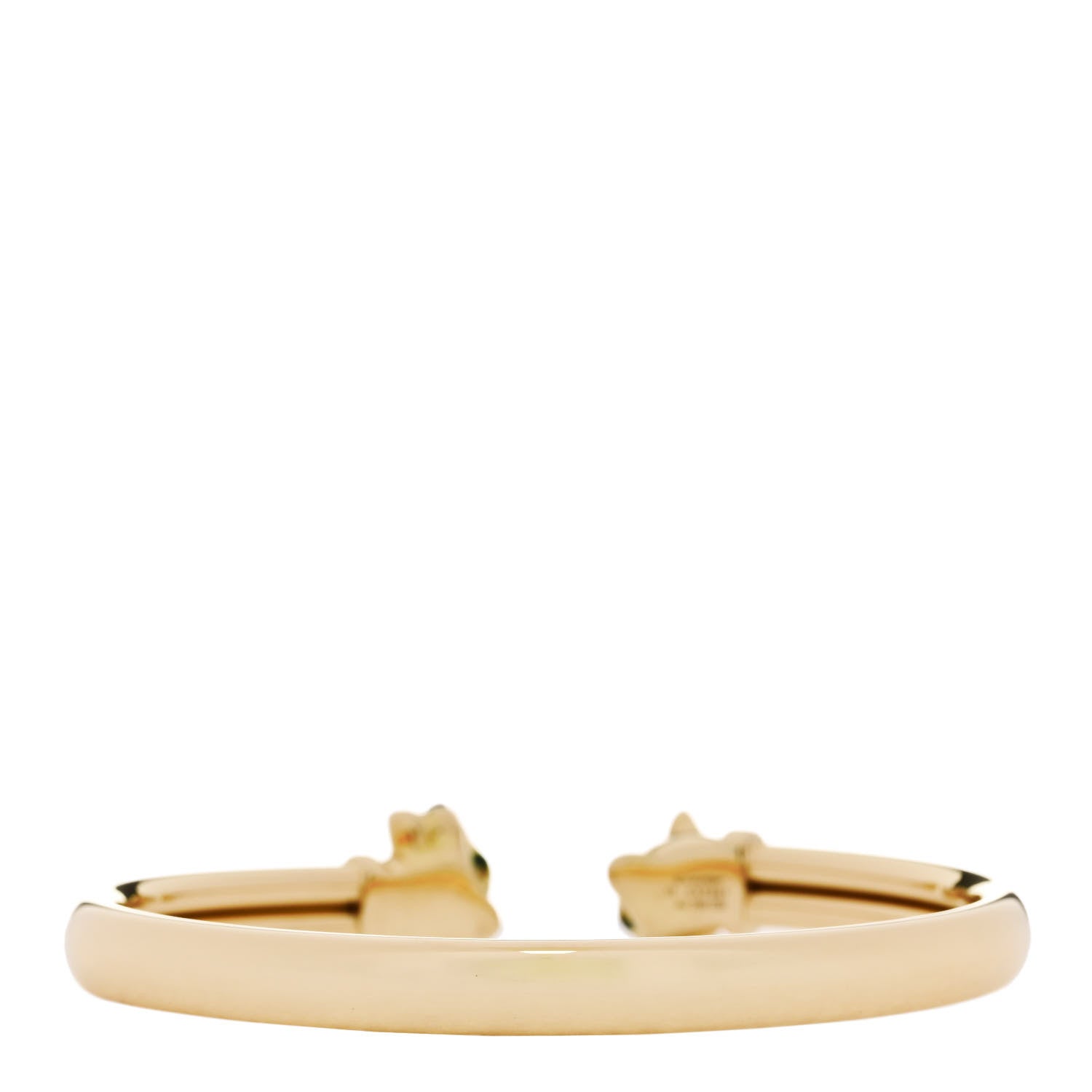 Cartier 18K Yellow Gold Tsavorite Garnet Onyx Panthere De Cartier Cuff Bracelet 17 2 of 3