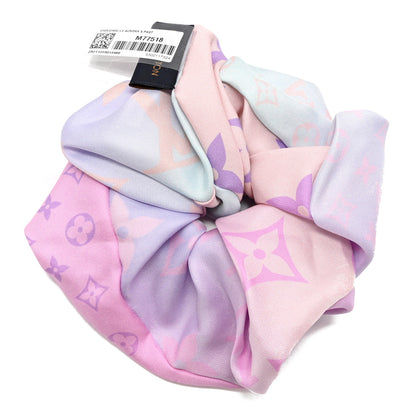 Louis Vuitton Silk Monogram Scrunchy Sunrise Pastel 2 of 4