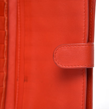 Bottega Veneta Nappa Intrecciato Continental Snap Wallet Corniola 12 of 12