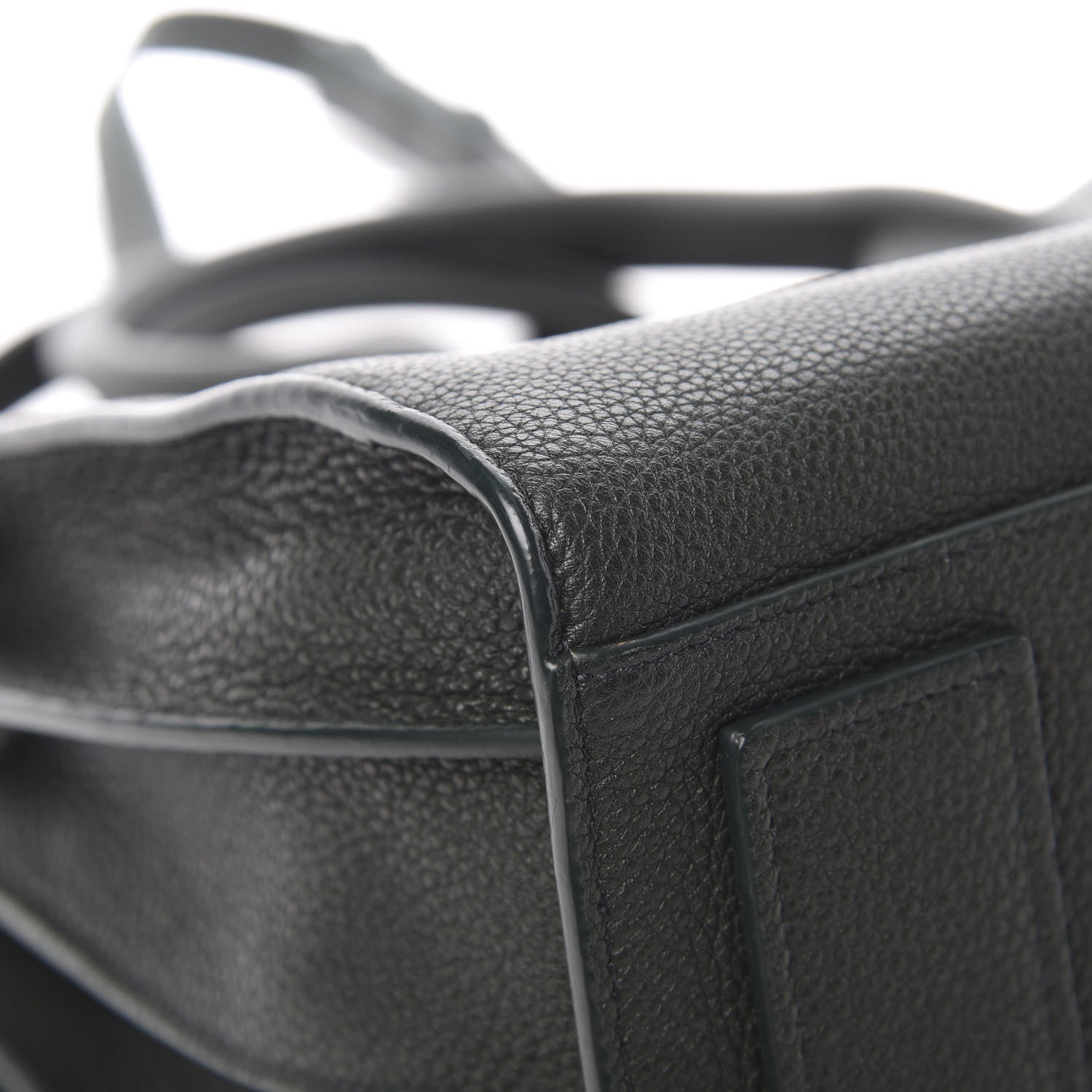 Saint Laurent Grained Calfskin Small Supple Sac De Jour Dark Vert 13 of 14