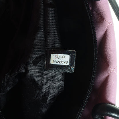 Chanel Calfskin Quilted Medium Cambon Tote Pink Black 7 of 7