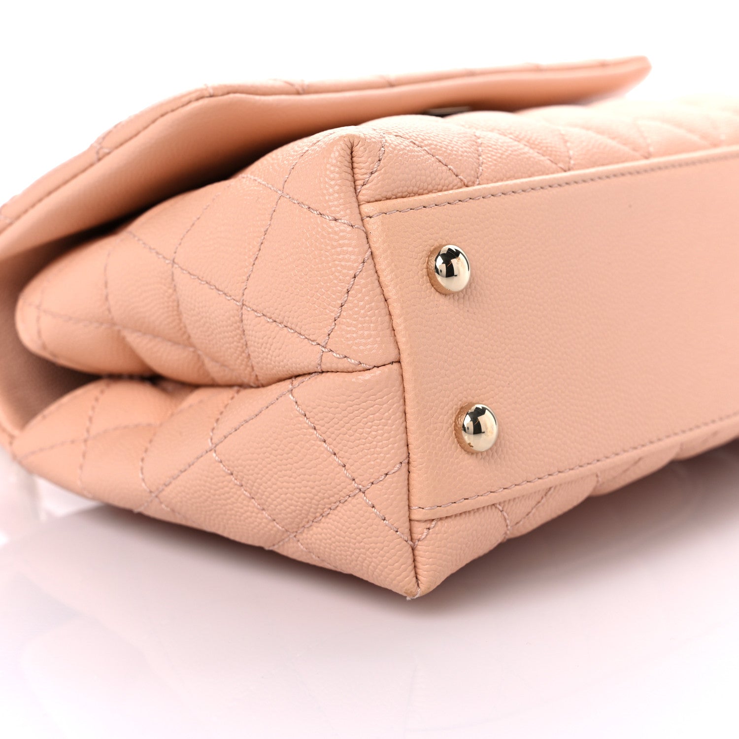 Chanel Caviar Quilted Mini Coco Handle Flap Light Pink 7 of 10