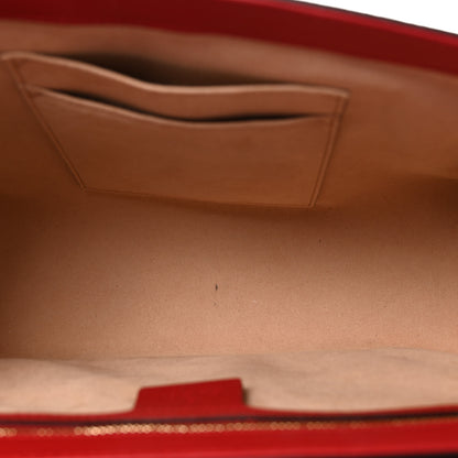 Gucci GG Supreme Monogram Calfskin Medium Padlock Shoulder Bag Beige Hibiscus Red New Rosette 5 of 10