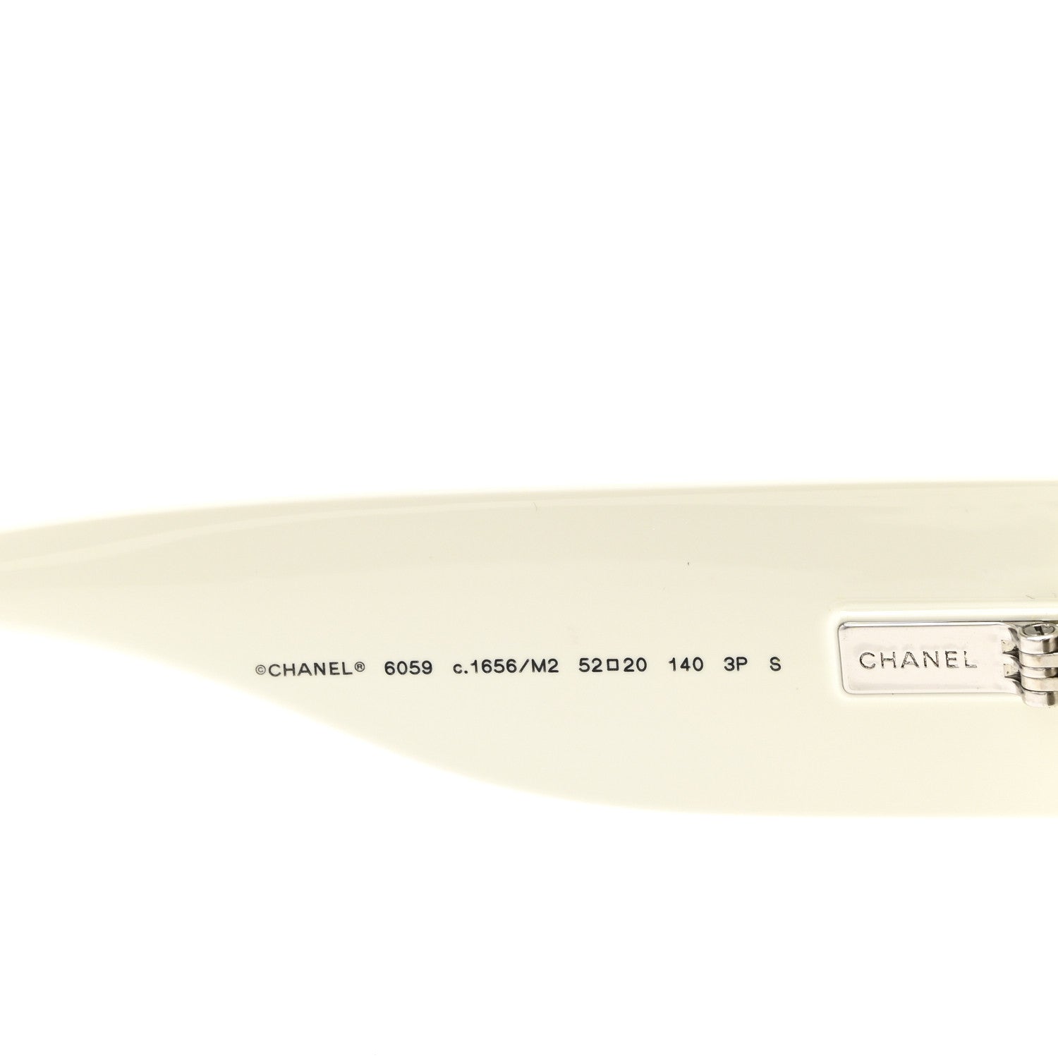 Chanel Acetate Square Sunglasses 6059 Black White 5 of 6