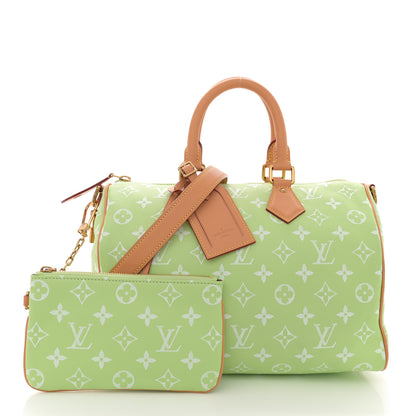 Louis Vuitton Calfskin Monogram Speedy P9 Bandouliere 30 Frozen Lime Vert Clair 3 of 11