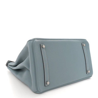 Hermes Togo Birkin 35 Bleu Lin 4 of 15