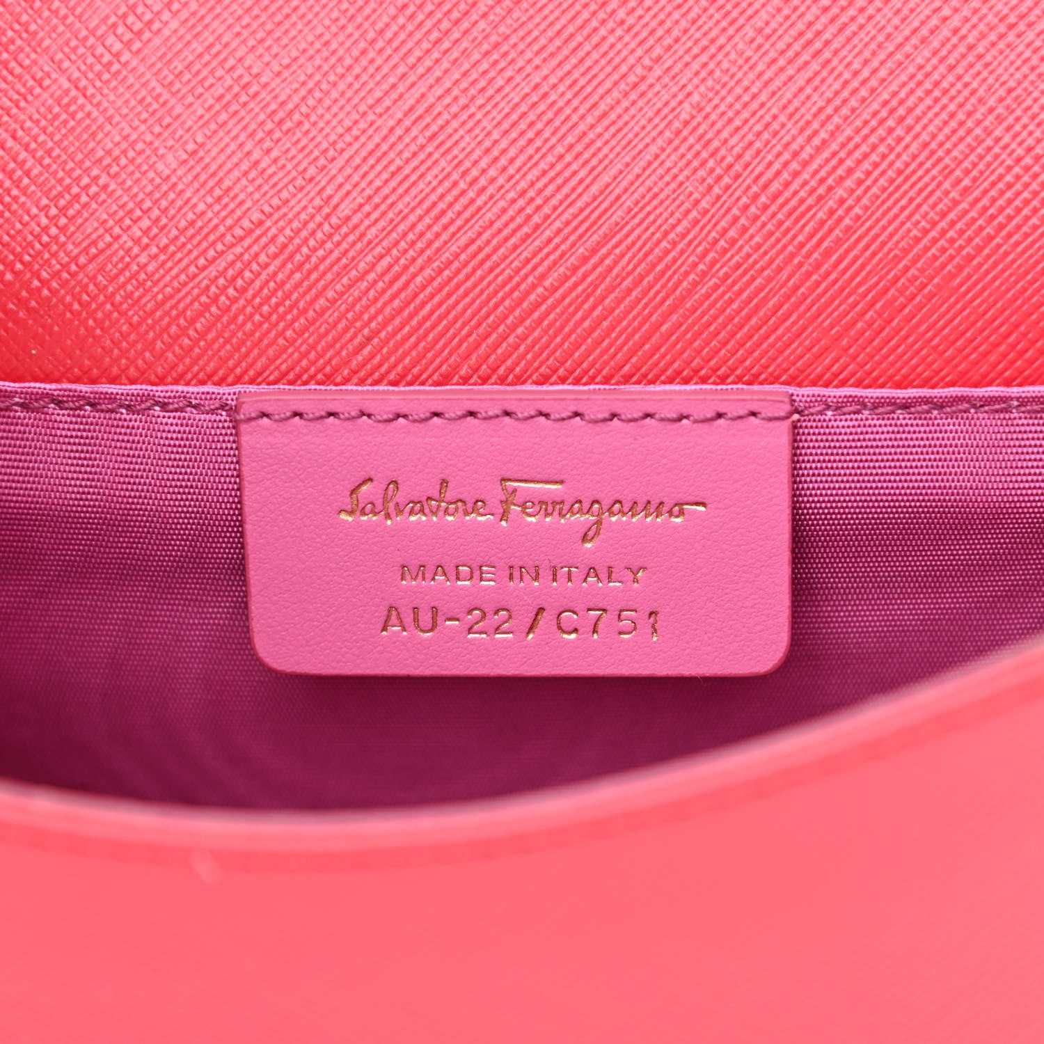 Salvatore Ferragamo Pebbled Calfskin Vara Bow Shoulder Bag Pamplona 5 of 10