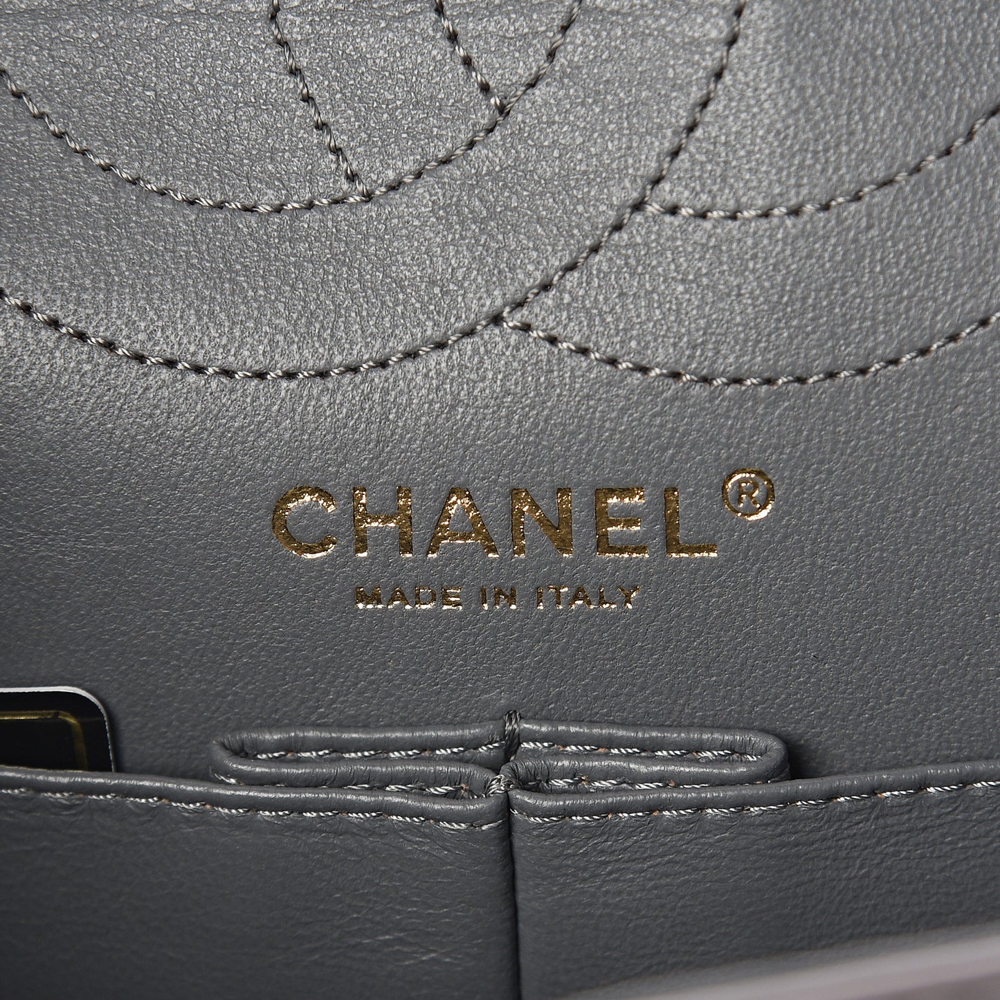 Aged Calfskin Quilted 2.55 Reissue 226 Flap Grey