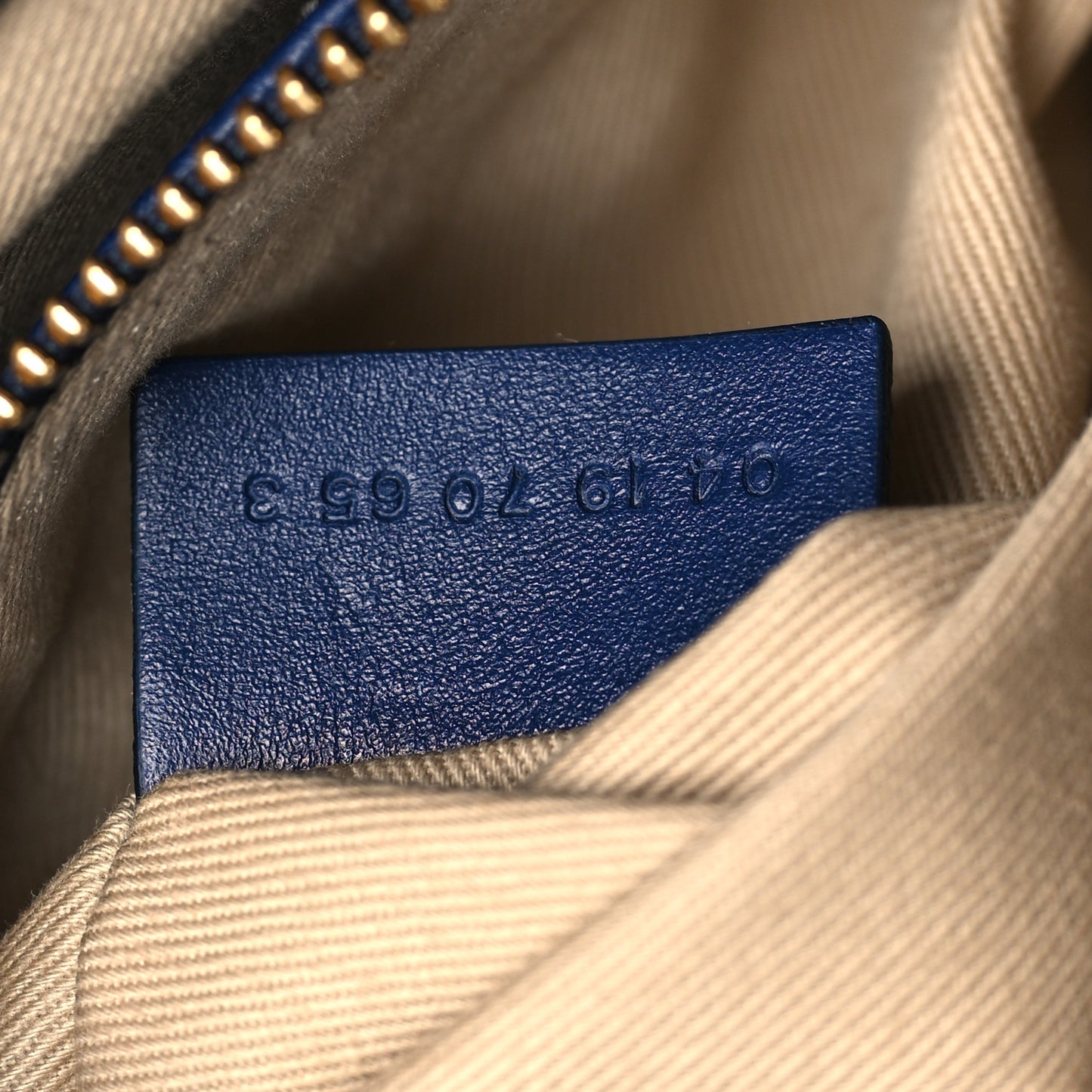 Grained Calfskin Small Aby Day Shoulder Bag Blue