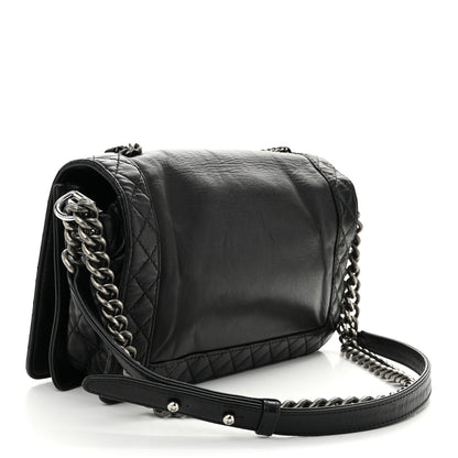 Chanel Calfskin Enchained New Medium Boy Flap Black 3 of 11