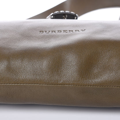 Burberry Calfskin Large Studded Padlock Shoulder Bag Khaki 16 of 16