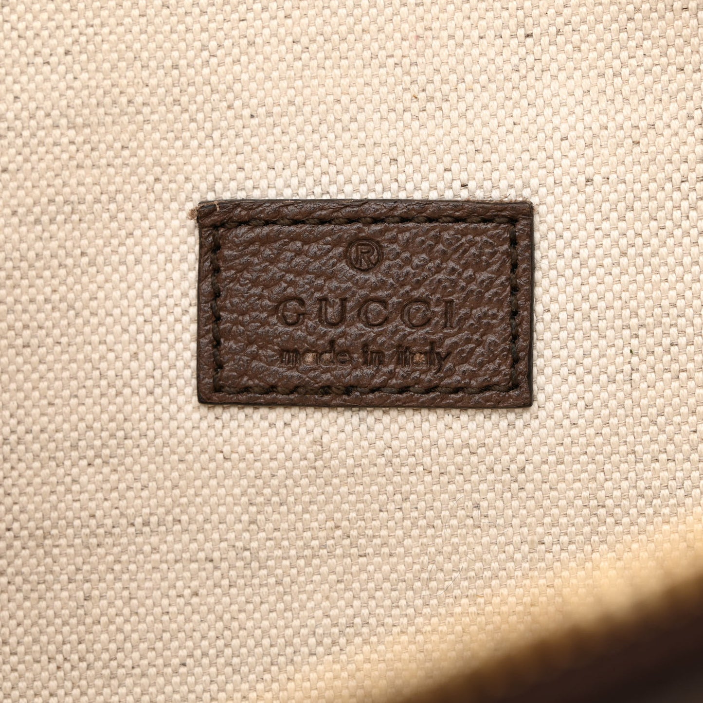 Monogram Jumbo GG Textured Dollar Calfskin Web Belt Bag Camel Ebony New Acero