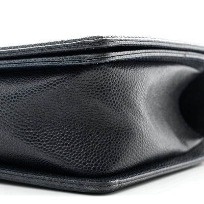 Chanel Caviar Quilted New Medium Boy Flap Navy 10 of 11