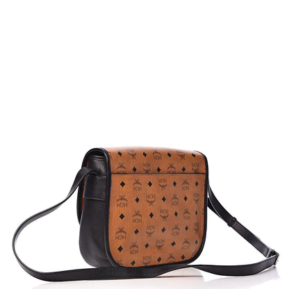 MCM Visetos Crossbody Flap Messenger Cognac 3 of 9