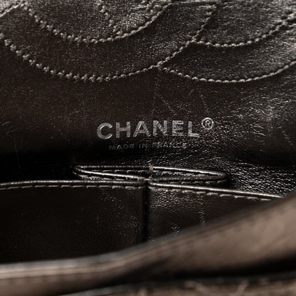 Chanel Metallic Aged Calfskin Quilted 2.55 Reissue 226 Flap Pewter 8 of 20