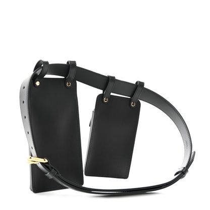 Fendi Calfskin Multi Pocket Belt Black 3 of 15