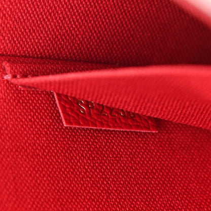 Louis Vuitton Empreinte Pochette Felicie Chain Wallet Scarlet 10 of 10