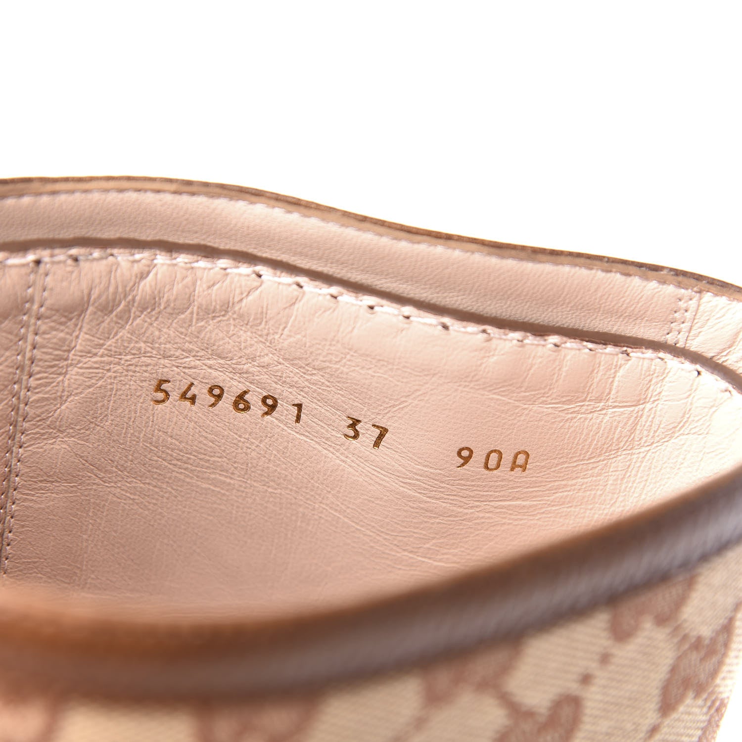 Gucci GG Monogram Calfskin Lola Tall Boots 37 Beige Ruggine Cuir 10 of 11