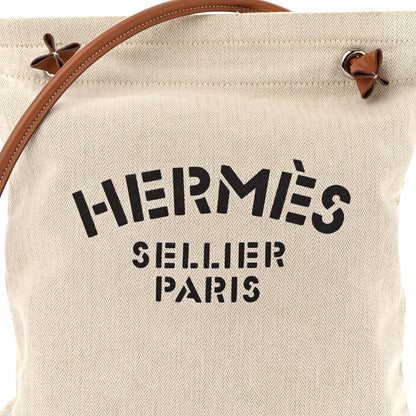 Hermes Canvas Swift Aline Grooming Bag Gold 7 of 10