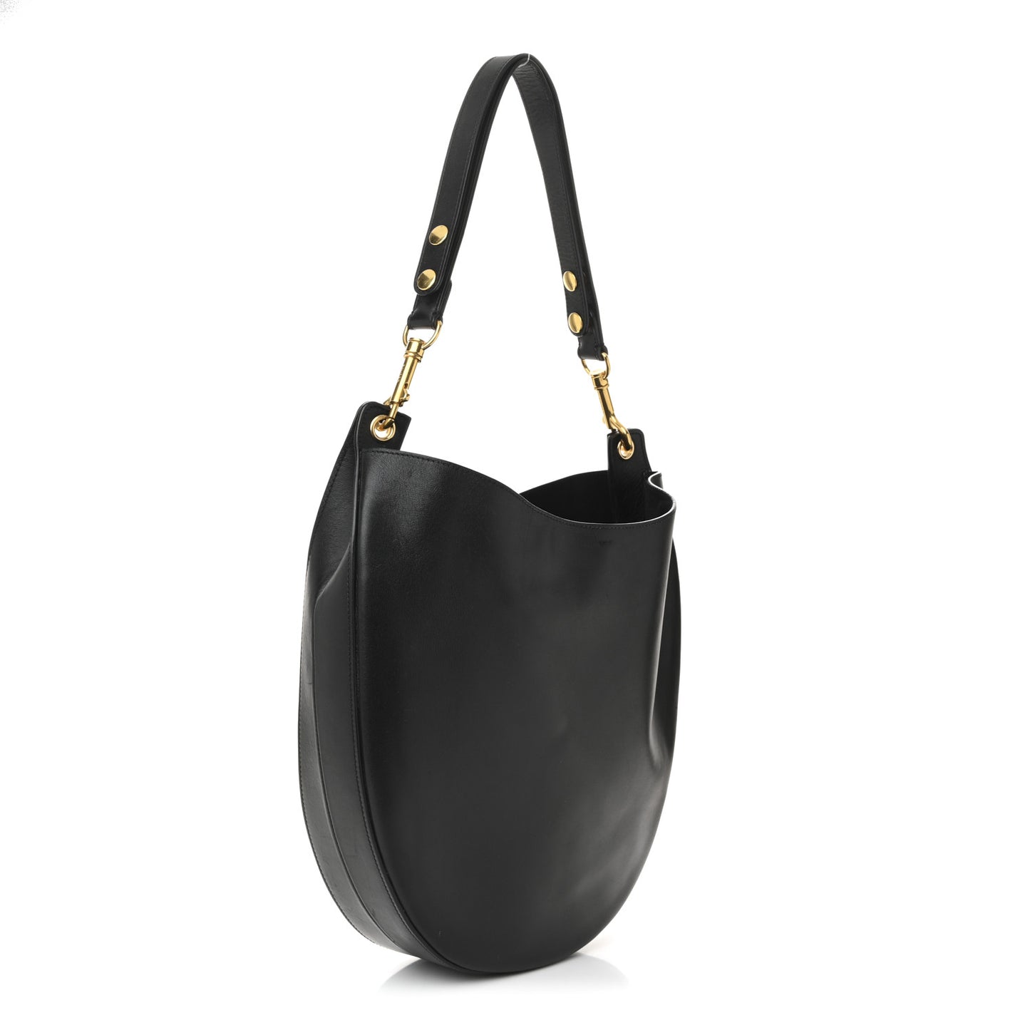 Supple Calfskin Medium Hobo Black