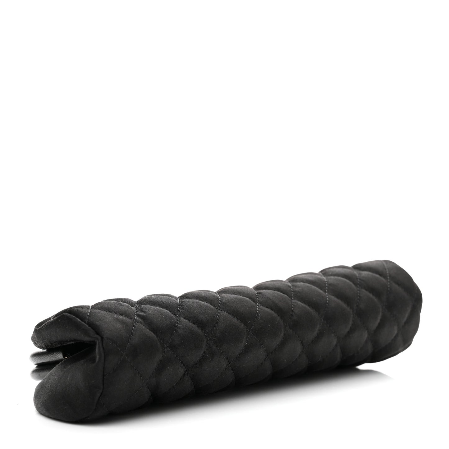 Satin Quilted Timeless Clutch Black