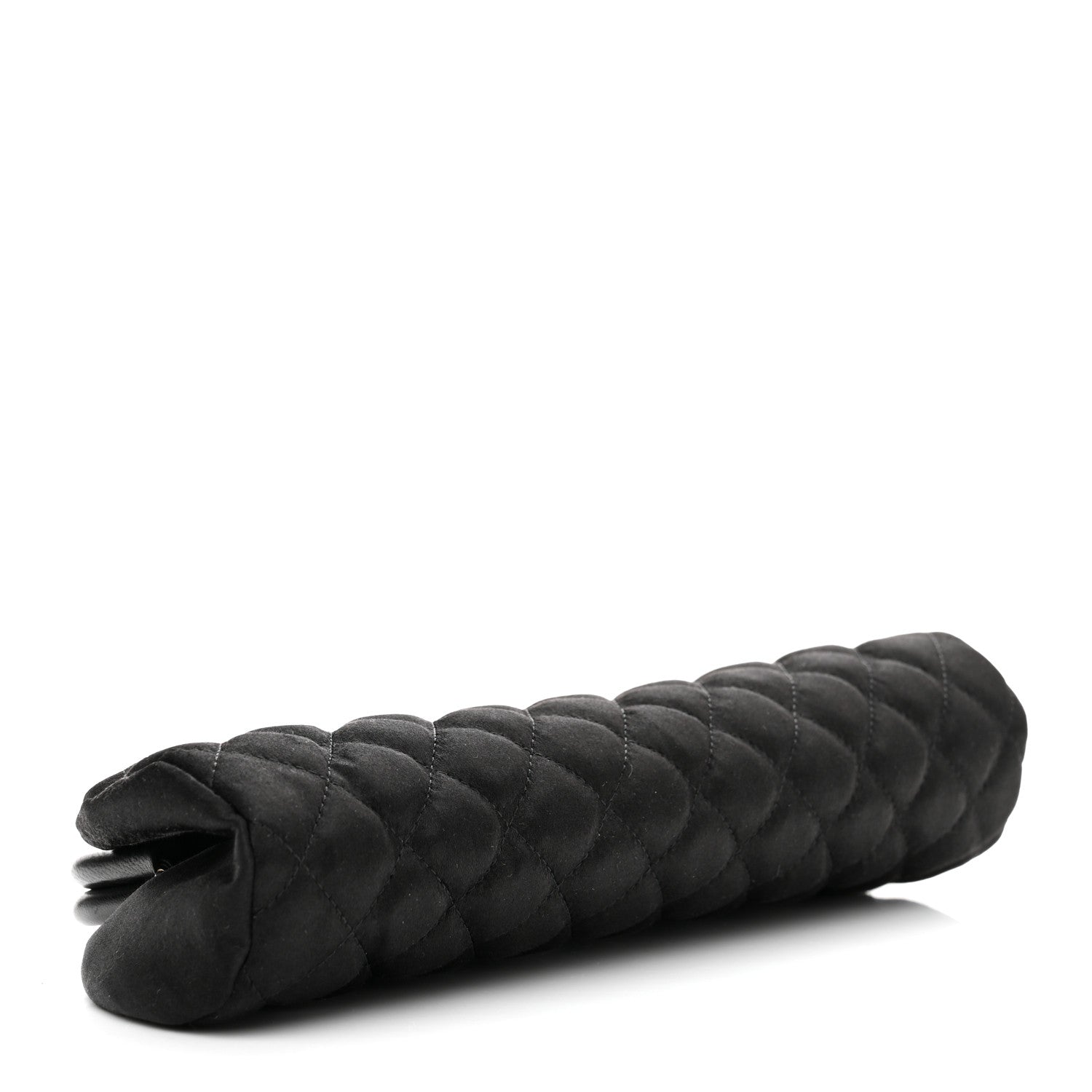 Chanel Satin Quilted Timeless Clutch Black 3 of 13