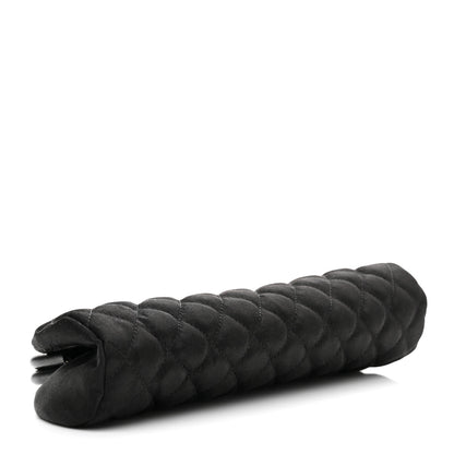 Chanel Satin Quilted Timeless Clutch Black 3 of 13