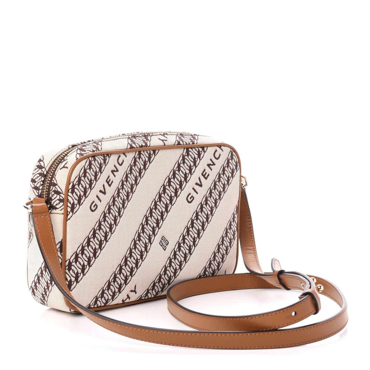 Canvas Jacquard Bond Camera Bag Beige