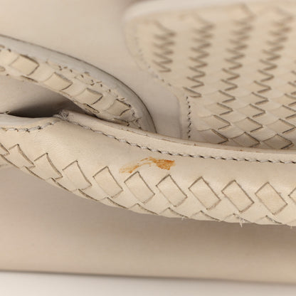 Bottega Veneta Intrecciato Rialto Shoulder Bag White 11 of 11