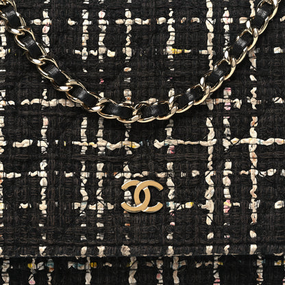 Chanel Tweed Wallet On Chain WOC Black 9 of 11