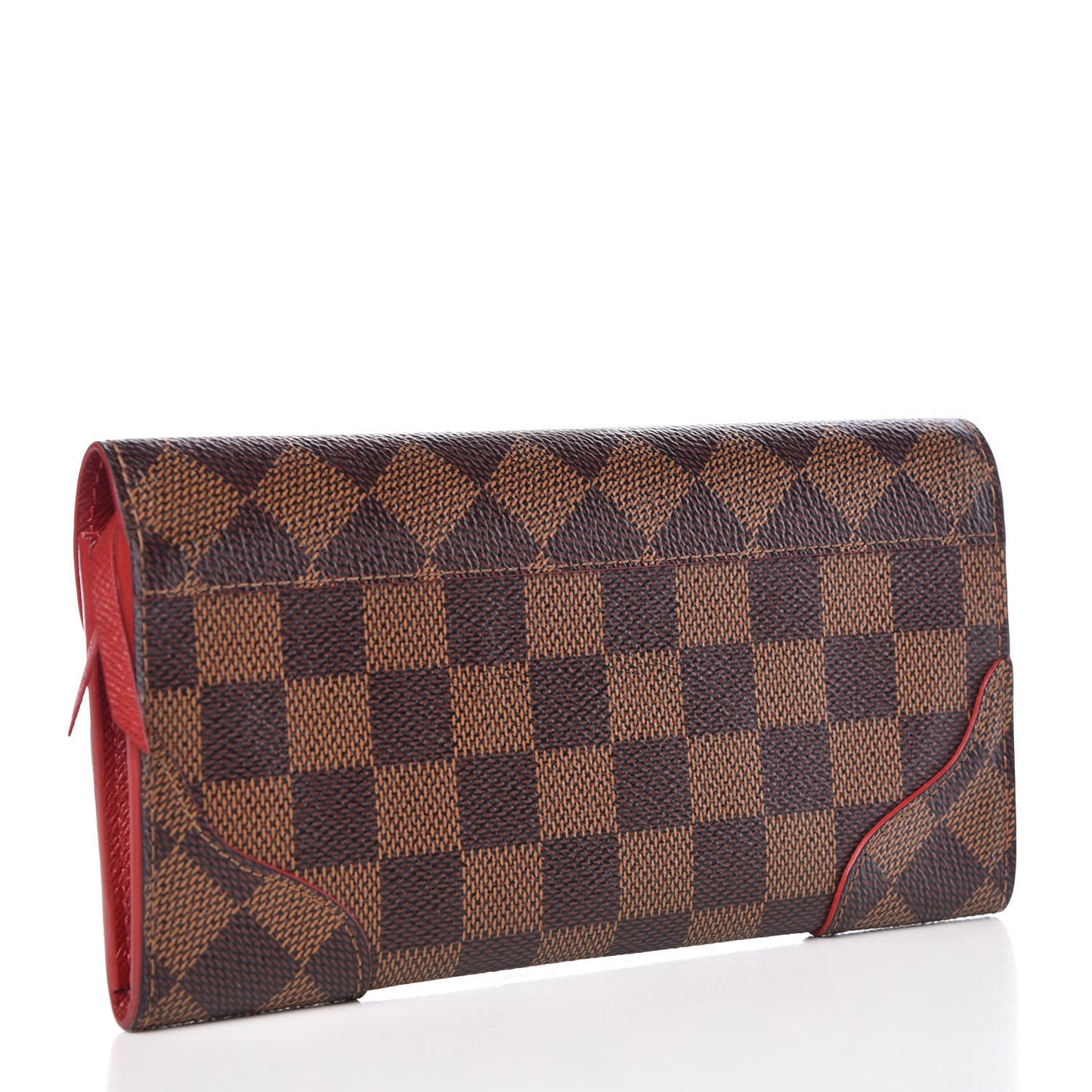 Damier Ebene Caissa Wallet Cherry
