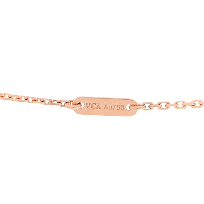 Van Cleef & Arpels 18K Rose Gold Sweet Alhambra Pendant Necklace 4 of 7
