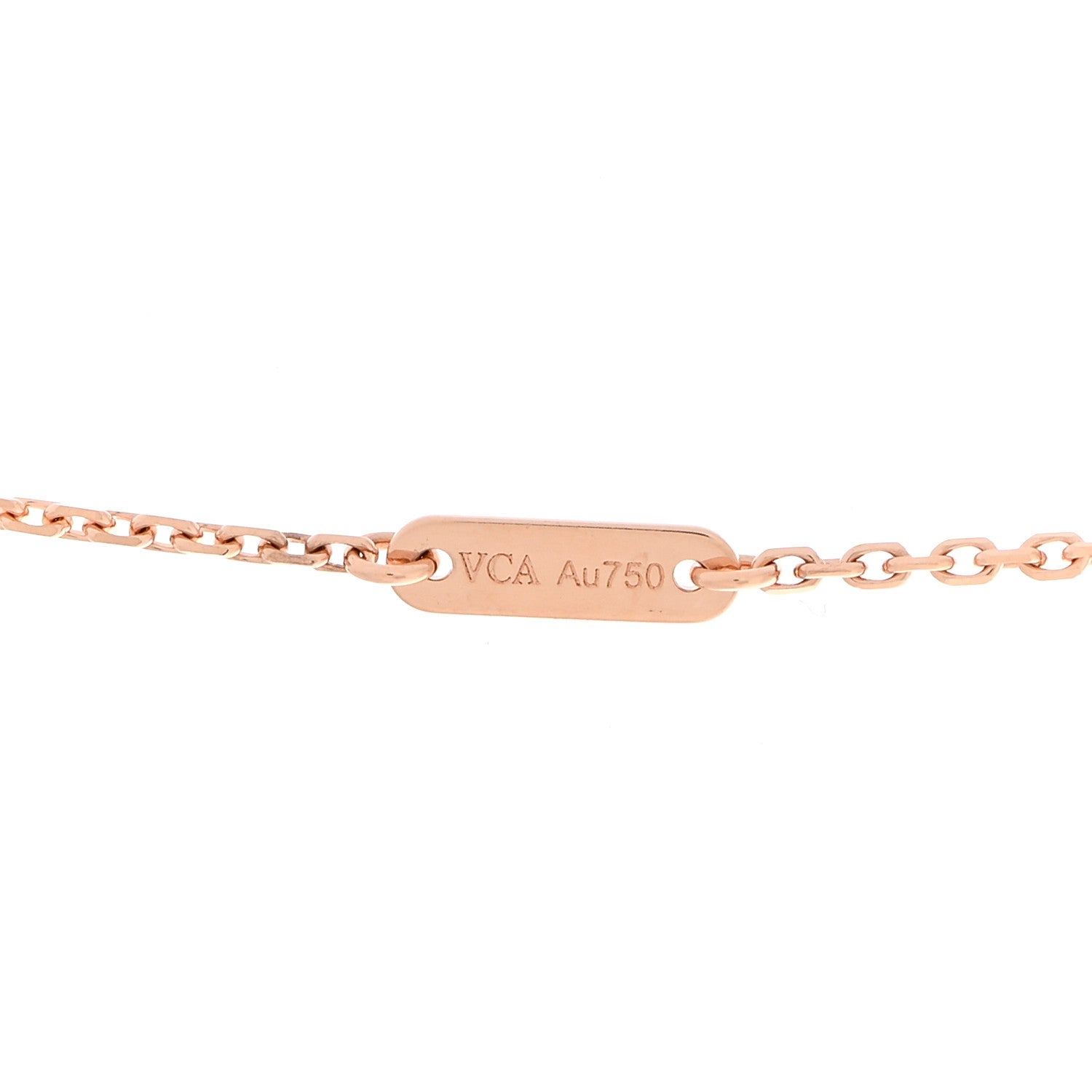 Van Cleef & Arpels 18K Rose Gold Sweet Alhambra Pendant Necklace 4 of 7