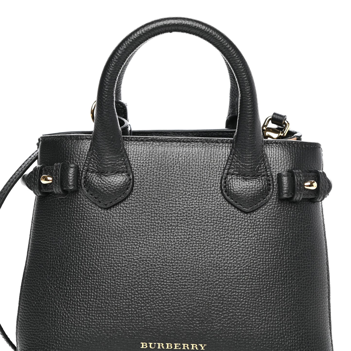 Derby Calfskin House Check Baby Banner Tote Black
