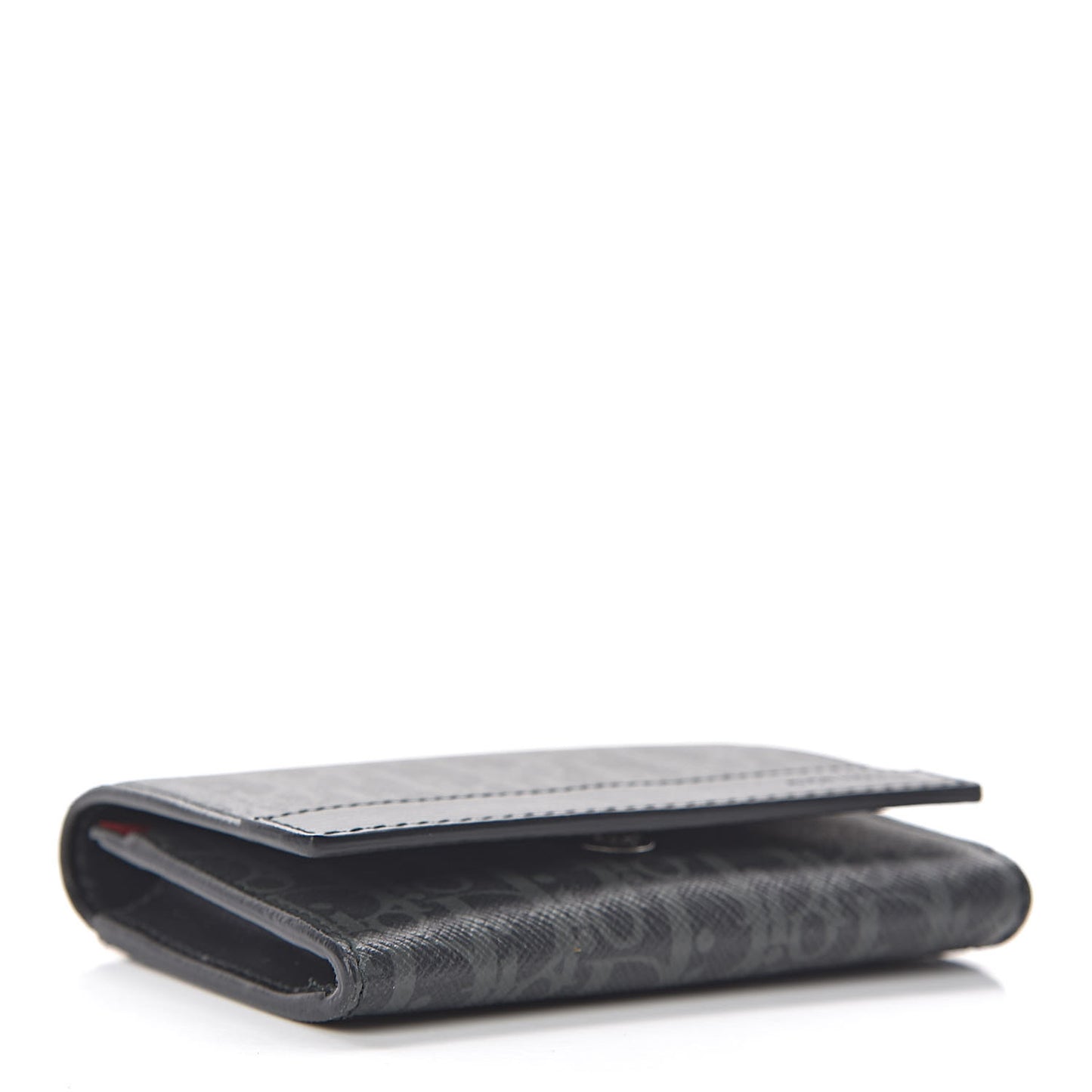 HOMME Monogram Coated Canvas Card Holder Grise