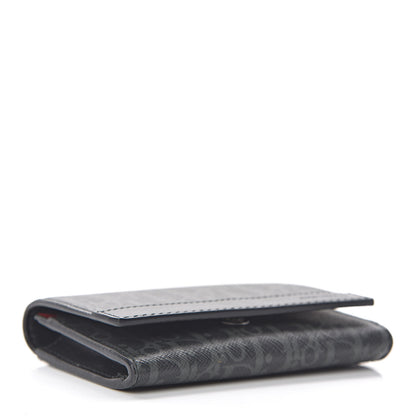 Christian Dior HOMME Monogram Coated Canvas Card Holder Grise 4 of 7