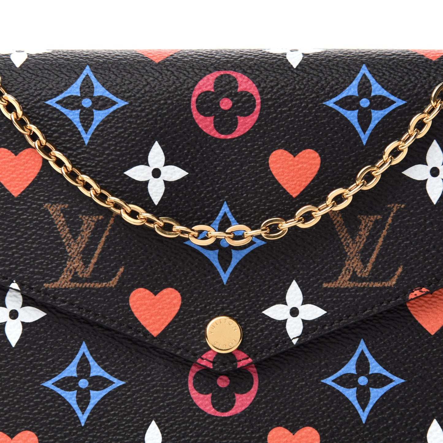 Game On Felicie Chain Wallet Black