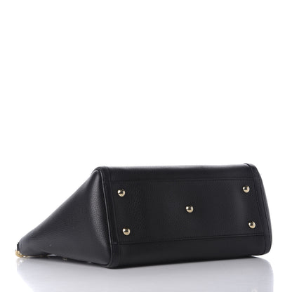 Gucci Pebbled Calfskin Small Soho Top Handle Bag Black 3 of 9