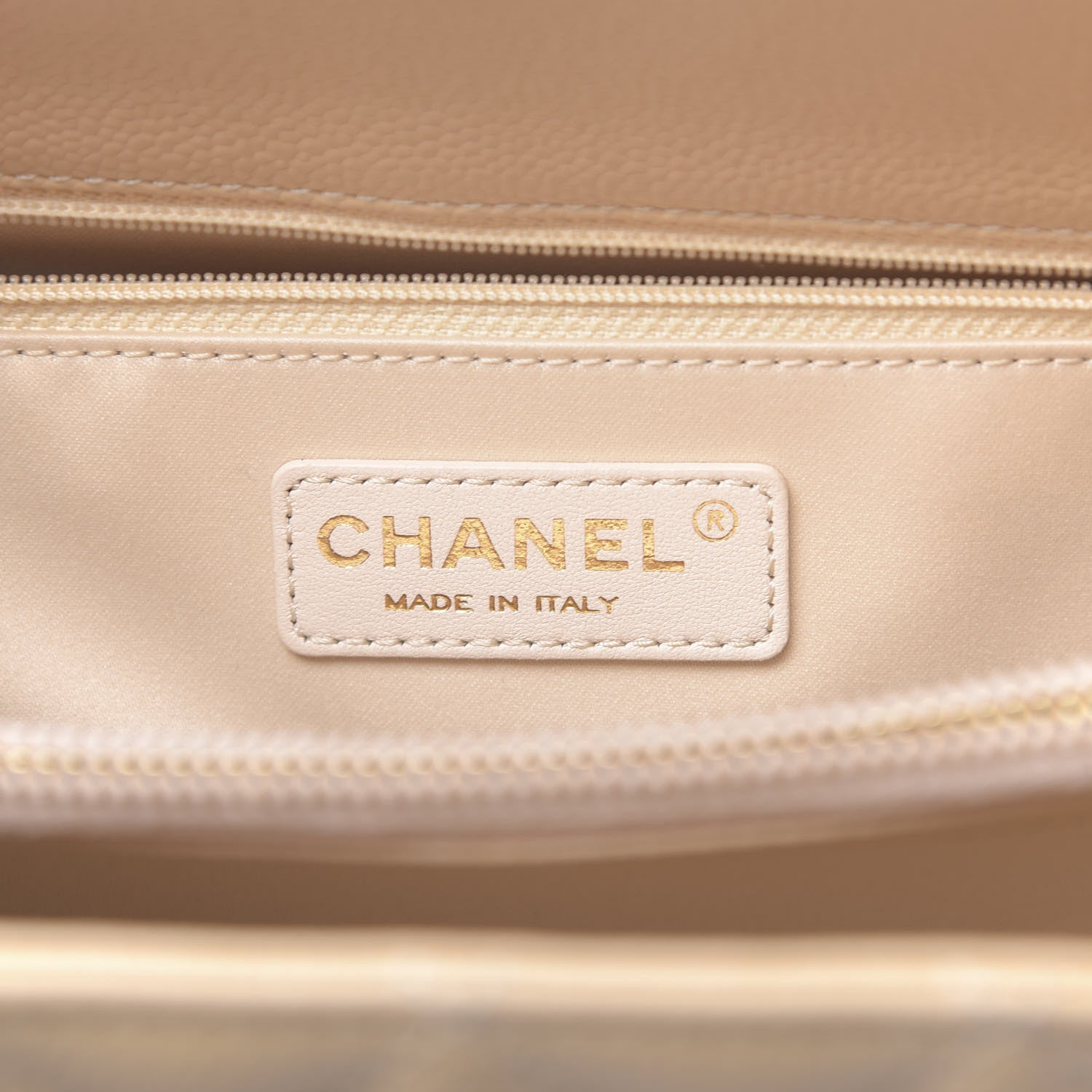 Chanel Caviar Quilted Grand Shopping Tote GST Beige 6 of 11