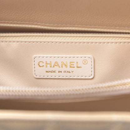 Chanel Caviar Quilted Grand Shopping Tote GST Beige 6 of 11